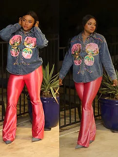 Pink Disco FLARE PANTS